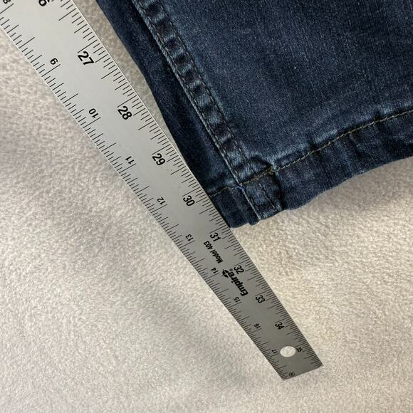 Mugsy Jeans Men's 34x32 Fits 32x31 Blue Fultons Stretch Flx3NFU Dark Wash Flex - Picture 4 of 11